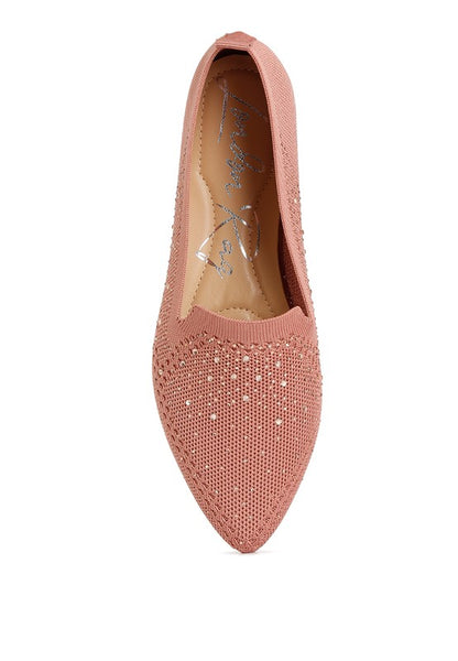 Abedi Rhinestone Embellished Pull Tab Loafers