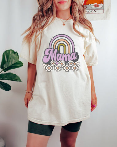 Daisy Rainbow Mama Graphic Tee