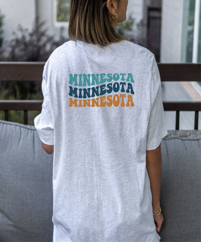 Colorful Groovy  Minnesota Softstyle Tee