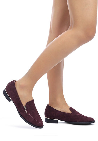 SARA Suede Slip-On Loafers