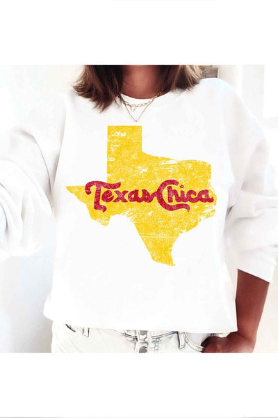 TEXAS CHICA GRAPHIC SWEATSHIRT