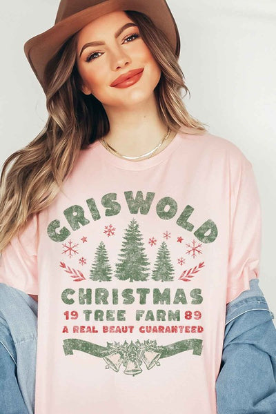 CHRISTMAS GRAPHIC PLUS SIZE TEE / T-SHIRT