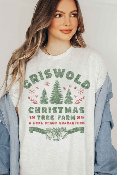 CHRISTMAS GRAPHIC PLUS SIZE TEE / T-SHIRT