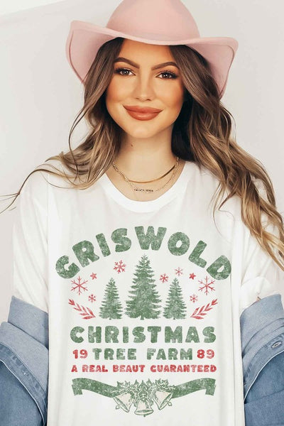 CHRISTMAS GRAPHIC PLUS SIZE TEE / T-SHIRT