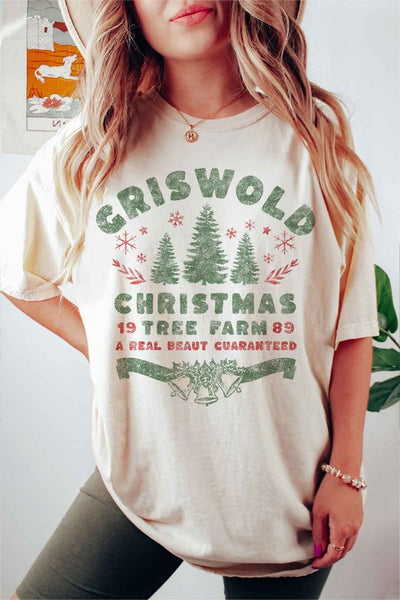 CHRISTMAS GRAPHIC PLUS SIZE TEE / T-SHIRT