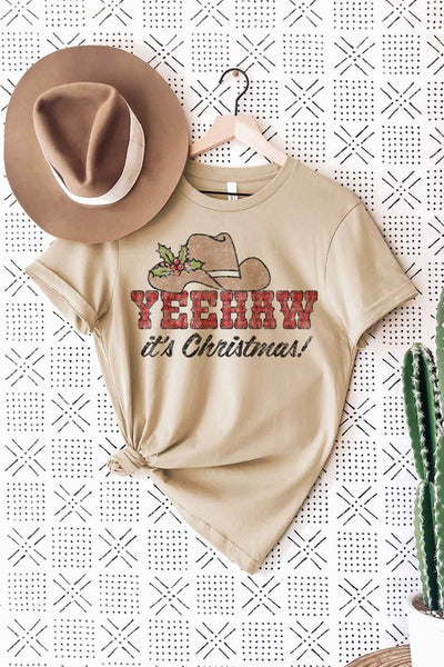 YEEHAW COUNTRY CHRISTMAS GRAPHIC TEE / T-SHIRT