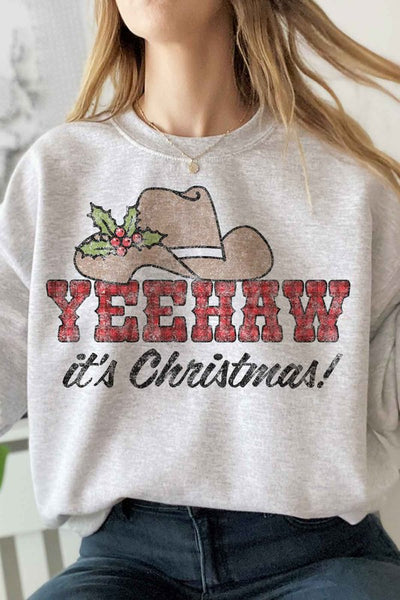 YEEHAW COUNTRY CHRISTMAS PLUS SIZE SWEATSHIRT