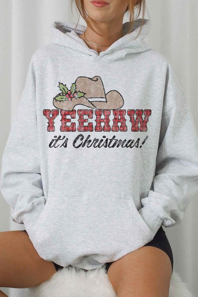 YEEHAW COUNTRY CHRISTMAS GRAPHIC HOODIE