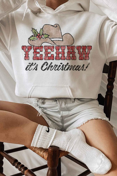 YEEHAW COUNTRY CHRISTMAS GRAPHIC HOODIE