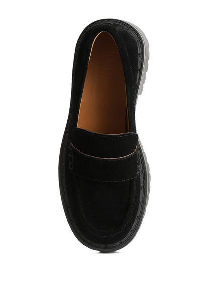 Honora Suede Chunky Loafers