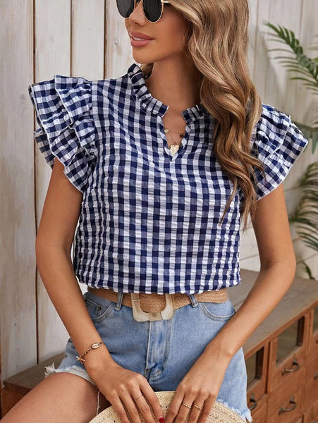 Gingham blouse