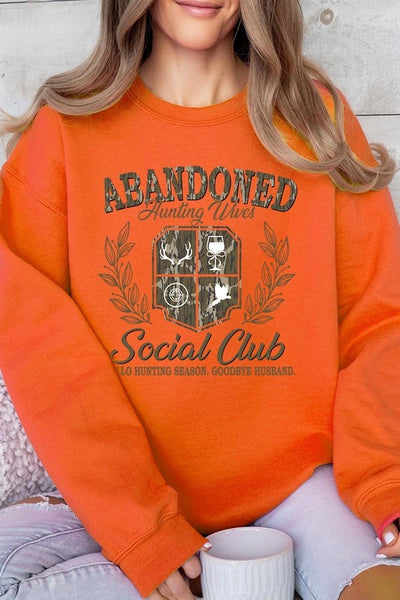 Abandoned Hunting Wife Social Club Sweatshirts