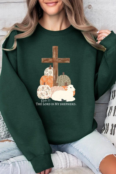 The Lord is My Shepherd Graphic Fleece Sweatshirts