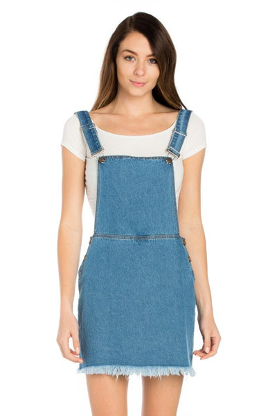 Denim Mini Skirt Overall