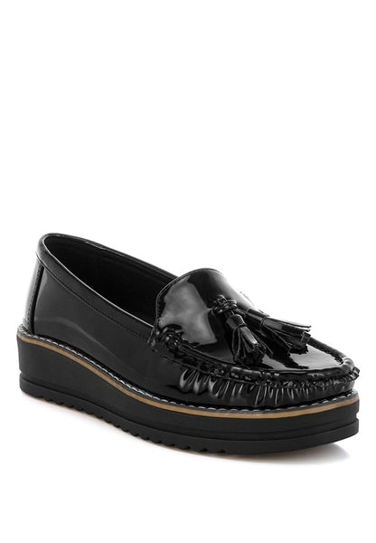 Strelka Tassel Detail Flatform Loafers