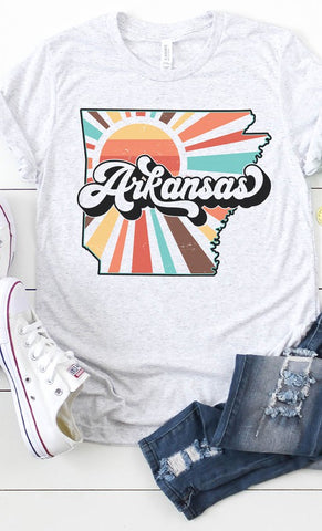 Arkansas Retro State Graphic Tee