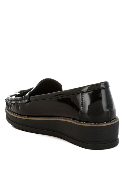 Strelka Tassel Detail Flatform Loafers