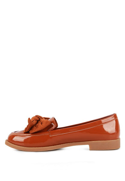 BOWBERRY BOW-TIE PATENT LOAFERS