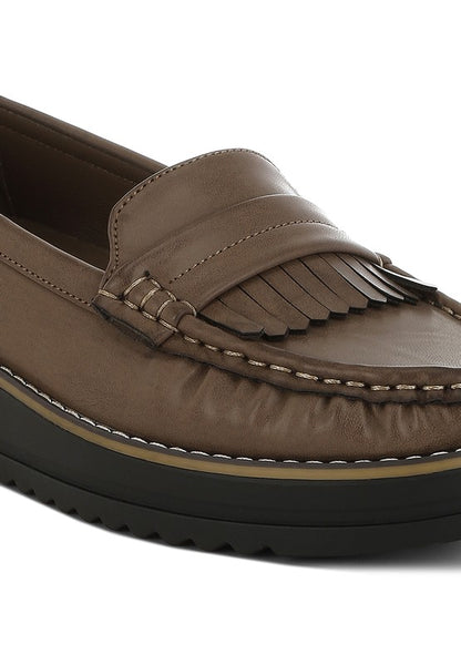 Croyda Fringed Nubuck Loafers