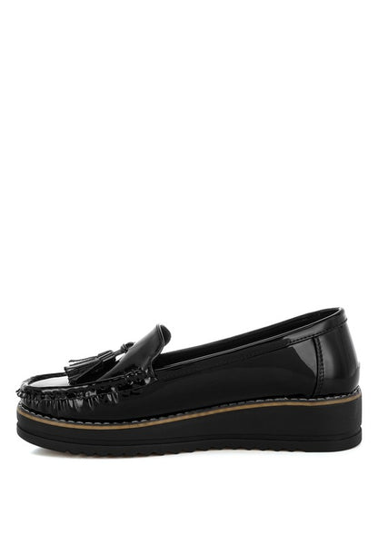 Strelka Tassel Detail Flatform Loafers